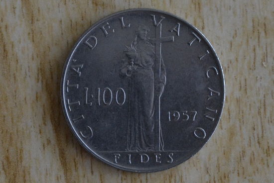 Ватикан 100 лир 1957