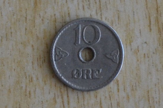 Норвегия 10 эре 1949
