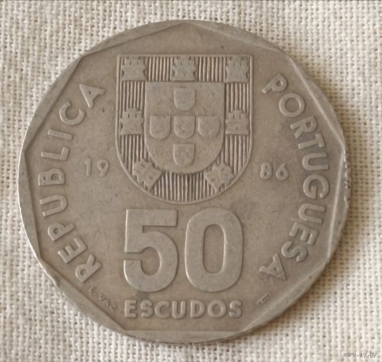 Португалия. 50 эскудо 1986 года.