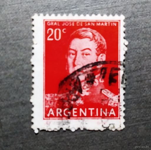 Марка Аргентина 1954-1959 г.г. Генерал Сан-Мартин
