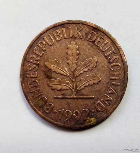 5 пфеннигов 1992 год