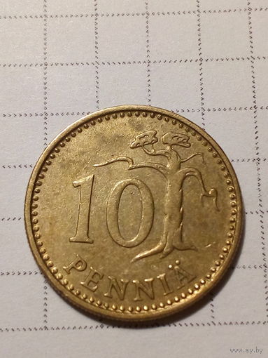 10 пенни Финляндия 1982 год