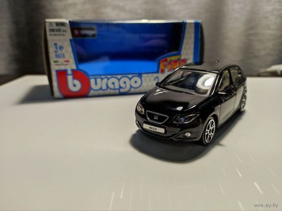 Seat Ibiza 1:43 Bburago машинка металлическая модель автомобиля коллекционная бураго