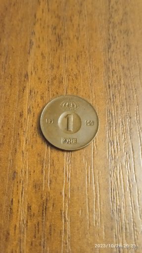 1 эре, Швеция 1964