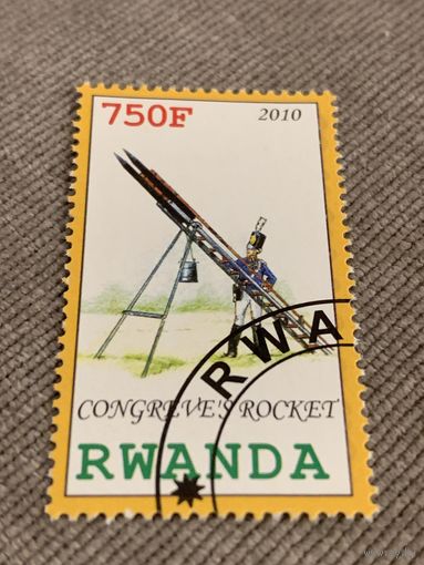 Руанда 2010. Congreves rocket. Марка из серии