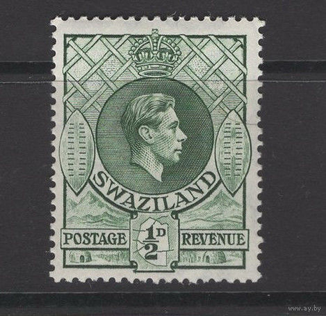 1938 Свазиленд ** George VI, марка из серии (SG 28a), Британские колонии