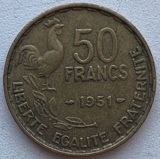 Франция 50 франков 1951 г.