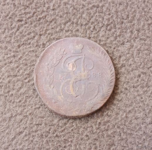 2 копейки 1788г. Перечекан.