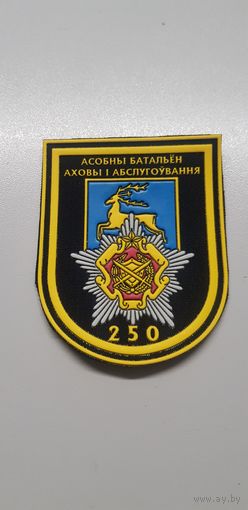 Шеврон 250 отдельный батальон охраны и обслуживания Беларусь
