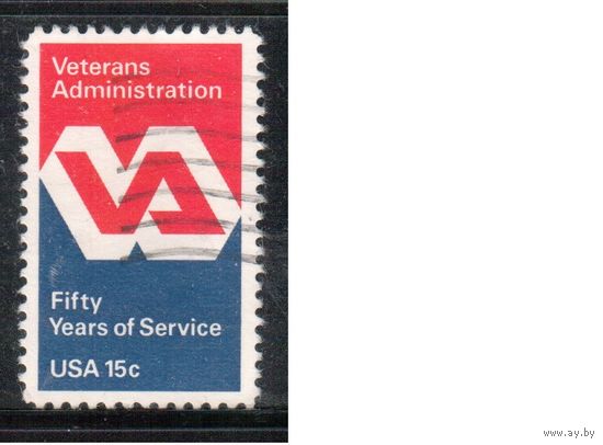 США-1980, (Мих.1432) , гаш. , Ветераны(одиночка),