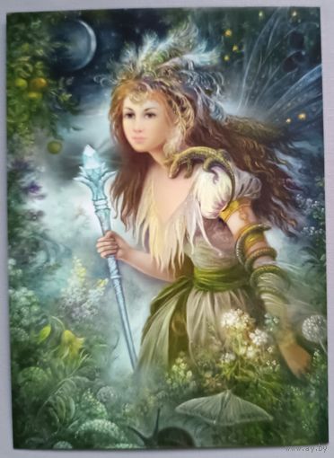 Волшебный посох. Надежда Стрелкина. Авторская открытка