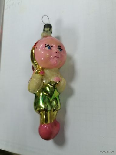 Елочная игрушка СССР Чипполино, торги с Рубля
