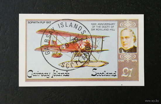Шотландия 1979 г. История Авиации. Самолет. Блок #0103-Т1P21
