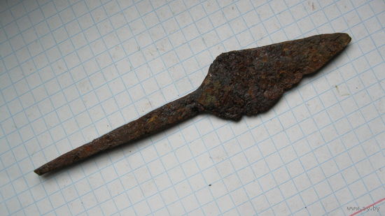 Древний наконечник стрелы (дротика).Железо.Большой.