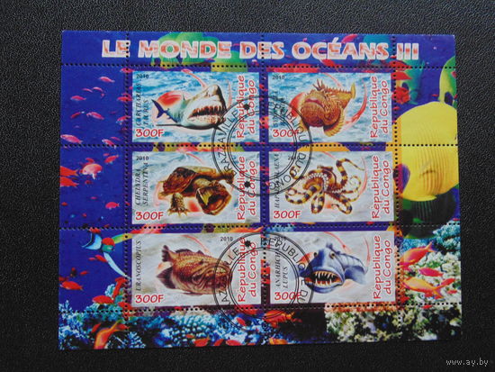 Конго 2010 г. Морская фауна.