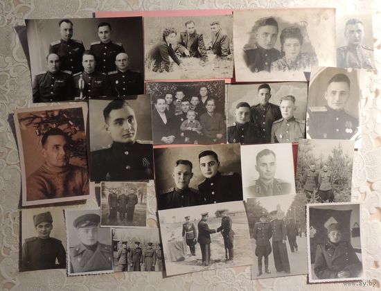 Фото "Боевой путь от курсанта до подполковника", 1940-1960-е гг., Бобруйск, Минск, Слуцк (19 шт.)