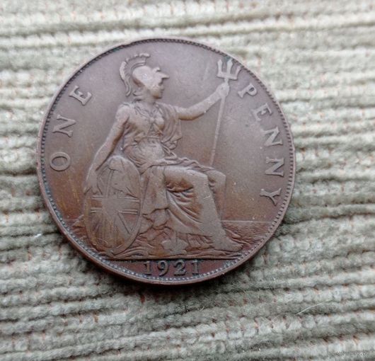 Werty71 Великобритания 1 пенни 1921 Георг 5