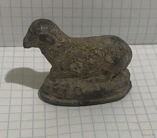 Овца, 18-19 в. Олово. Редкость.