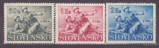 РЕЙХ Словакия. Война. Помощь раненым на восточном фронте. 86 -88. 1941. MNH (НОЯ