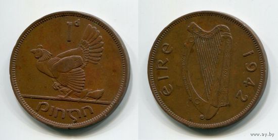 Ирландия. 1 пенни (1942)