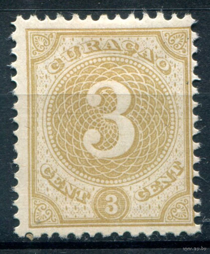 Нидерландские колонии - Кюрасао - 1889/91г. - цифры, 3 с - 1 марка - MH [Mi 22]. #3-WB-89-A-1