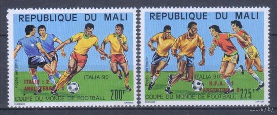[2452] Мали 1990. Спорт.Футбол.Чемпионат мира. НАДПЕЧАТКИ. СЕРИЯ MNH