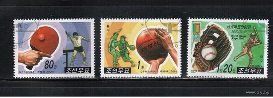 КНДР-2000(Мих.4365-4367) , гаш. , Спорт,   (полная серия)