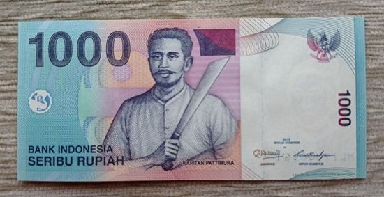 Werty71 Индонезия 1000 рупий 2013 UNC банкнота