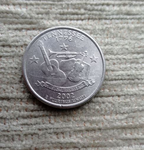 Werty71 США 1 квотер 25 центов 2002 P Теннеси