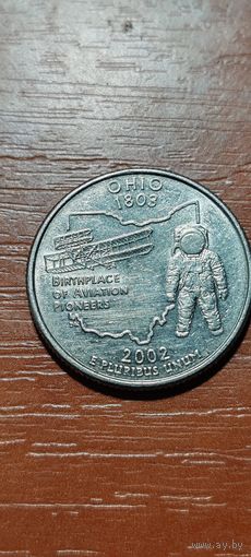США Штаты и территории 25 центов (квотер) Огайо 2002