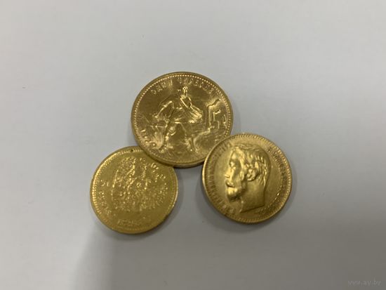 Куплю монеты 5,7.5,10,15 рублей Николая II