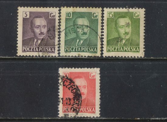 Польша 2-я Респ 1950 Болеслав Берут Стандарт #671-3,675