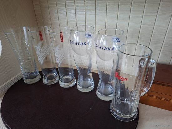 Пивные бокалы ,большие 1980-х-90х