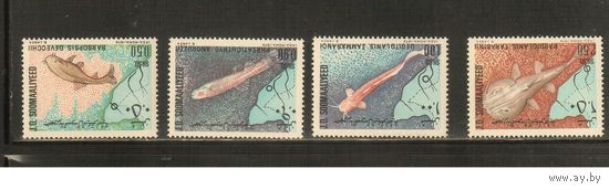 Сомали-1979(Мих.297-300) , **  ,  Морская фауна, Рыбы(полная серия)