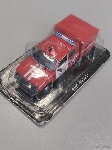С рубля!!! Автомобиль на Службе #23 ВИС-294611 Пожарный (с дефектом, см. описание)