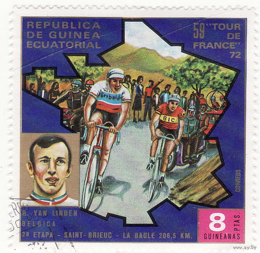 Рик Ван Линден (*1949): Сен-Брие - Ла-Боле 206.5 км 1973 год