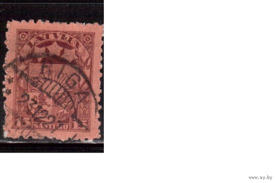 Латвия-1925 (Мих.104)  гаш. , Стандарт, Герб,