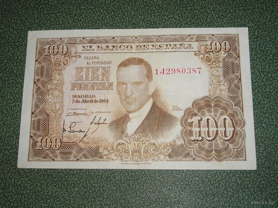 Испания, 100 Песет 1953