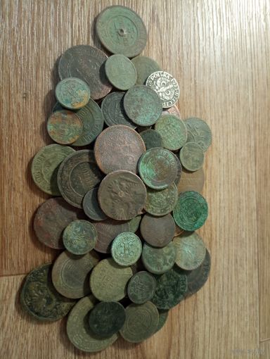 В основном " Империя"-65 монет. На опыты.