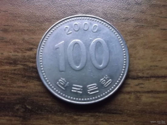 Южная Корея 100 вон 2000