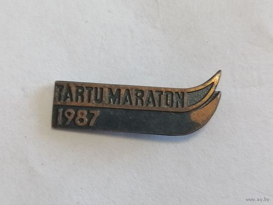 Значок TARTU VARATON 1987 тяжелый металл