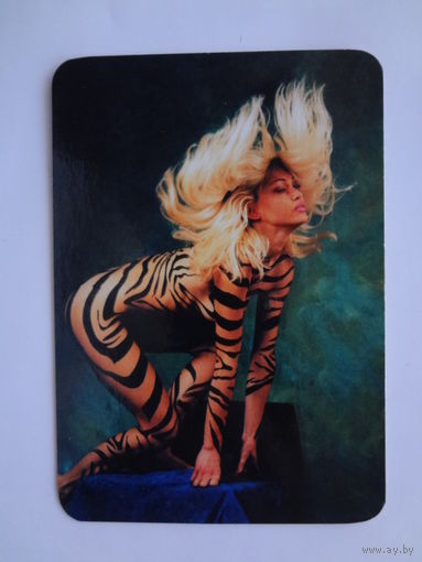 Календарик 2001 г. Girl.