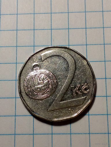 2 крон Чехия 1993 год