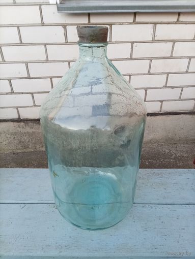 Бутыль стеклянный. 20 литров.