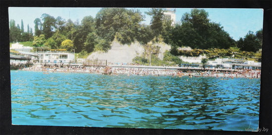 Сочи. Вид с моря. Виды. 1969 год. Чистая #0014-V2P07