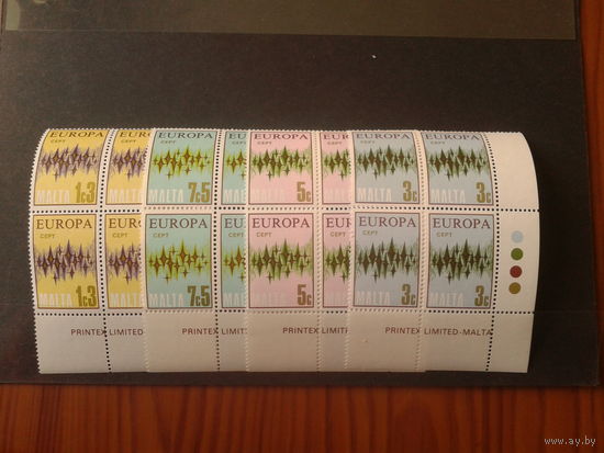 Мальта 1972 Европа  в квартблоках