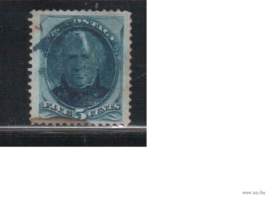 США-1870, (Мих.48), гаш.  , Стандарт, Президенты, Тейлор(1)