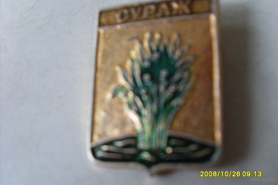 ЗНАЧОК ГЕРБ "СУРАЖ"