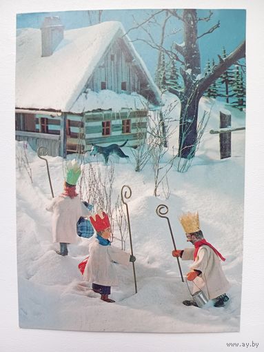 Набор из 3-х открыток. ЧССР. Прага. 1980 год. Зима