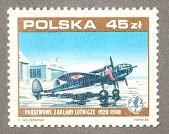 Польша 1988г Авиация